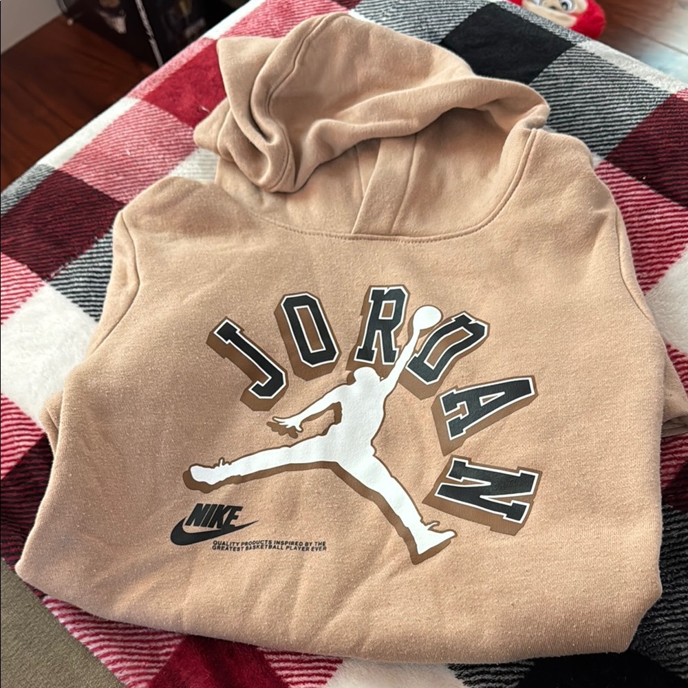 Nike Kids Tan Jordan Hoodie
